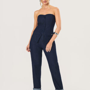 Calça Corte Reto Bolso Faca Feminina - Lavagem Clássica | Eme Jeans
